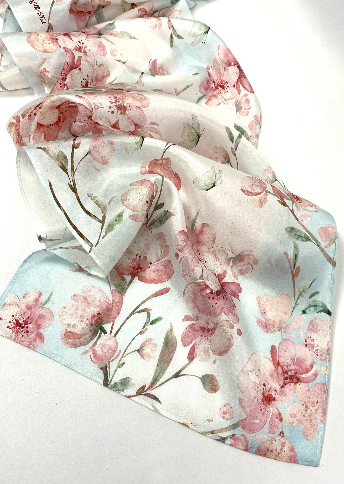Cherry Blossoms Silk Scarf