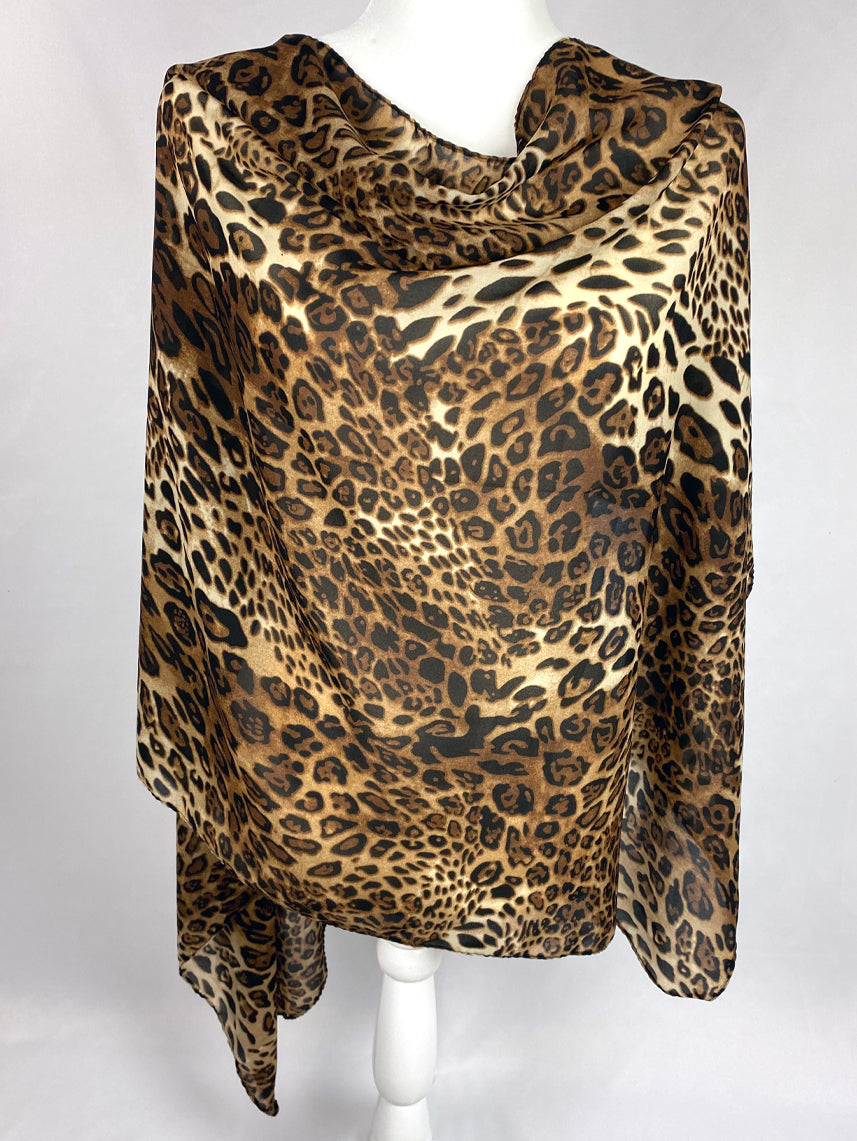 Leopard print Silk Scarf